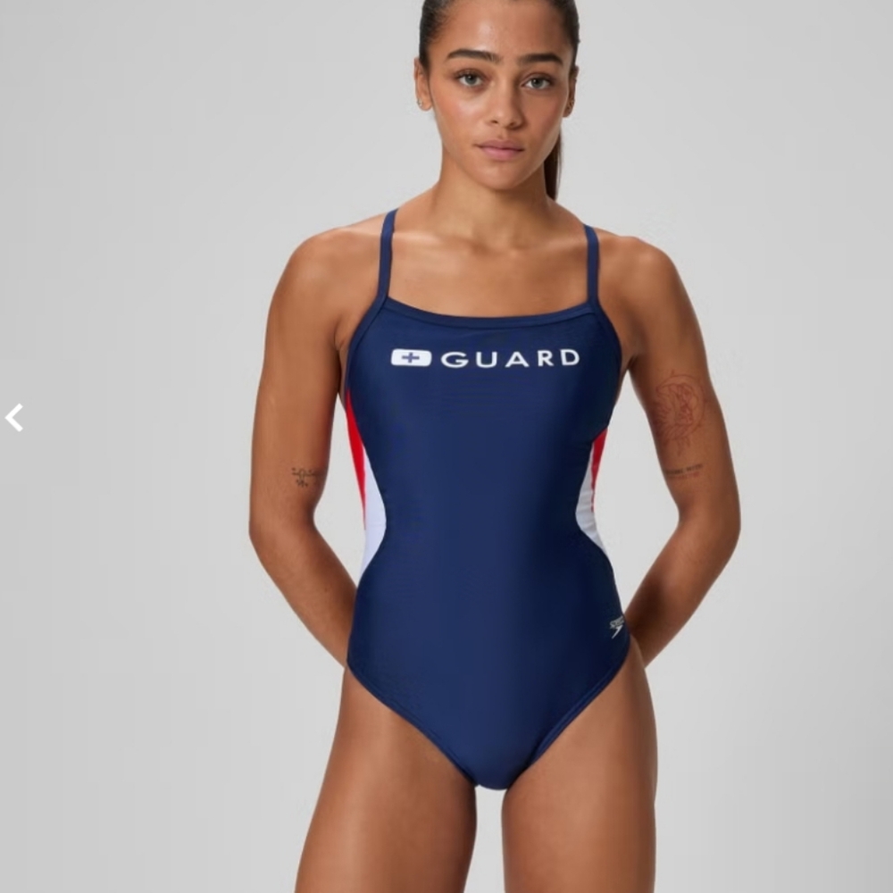 Speedo Women's Blue Guard One Piece Lifeguard Swimsuit